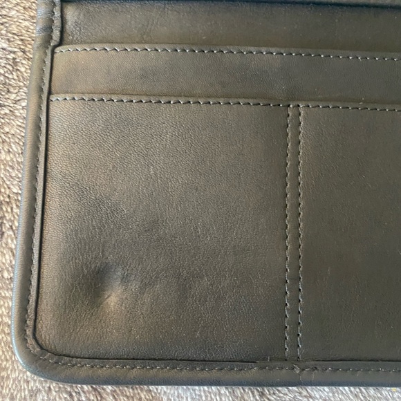 Vintage Coach Black Swing Wallet - 4843 Crossbody Leather Bag - Picture 4 of 7